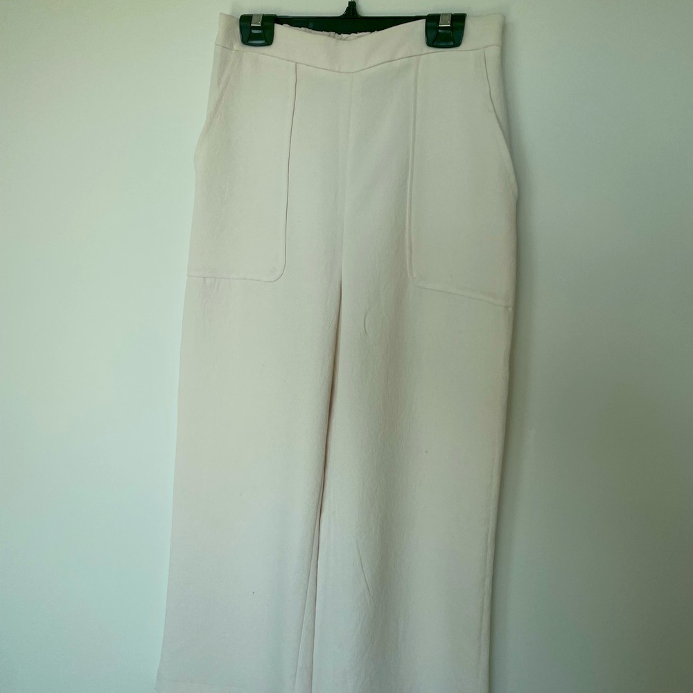 Babaton Ivory wide leg pants